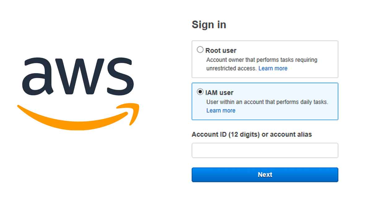 AWS Sign In - AWS Sign In As IAM User