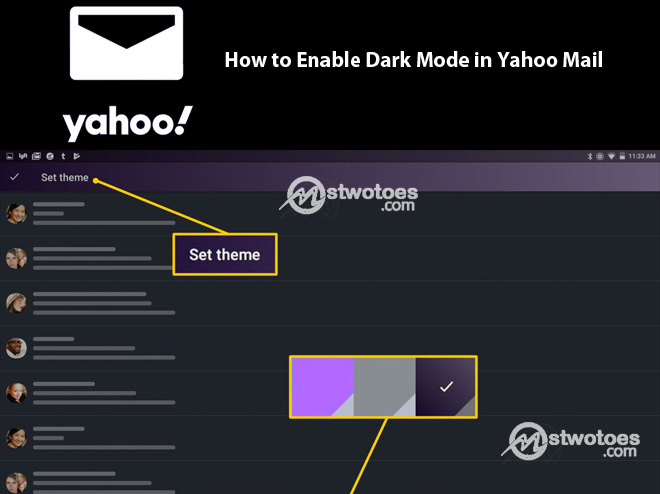 How to Enable Dark Mode in Yahoo Mail - Change your Theme in the Yahoo Mail App