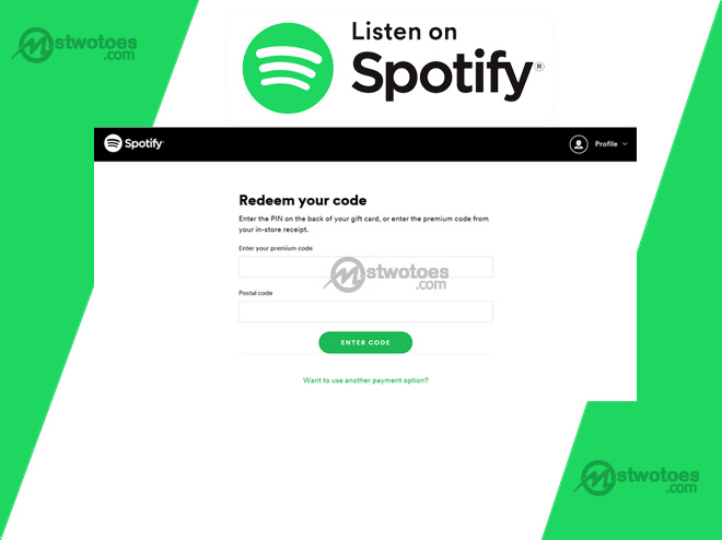 How To Use Spotify Redeem Code Spotify Redeem Gift Cards Mstwotoes