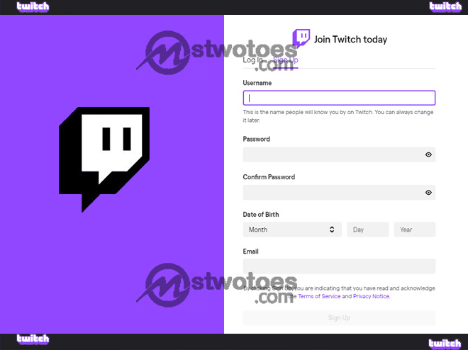 Twitch Sign up - How to Make a Twitch Account | Create Twitch Account