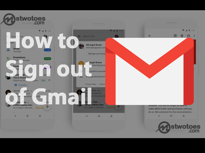 How to Sign out of Gmail - Logout of Google account