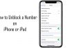How to Unblock a Number on iPhone or iPad