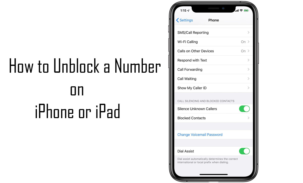 How to Unblock a Number on iPhone or iPad Mstwotoes