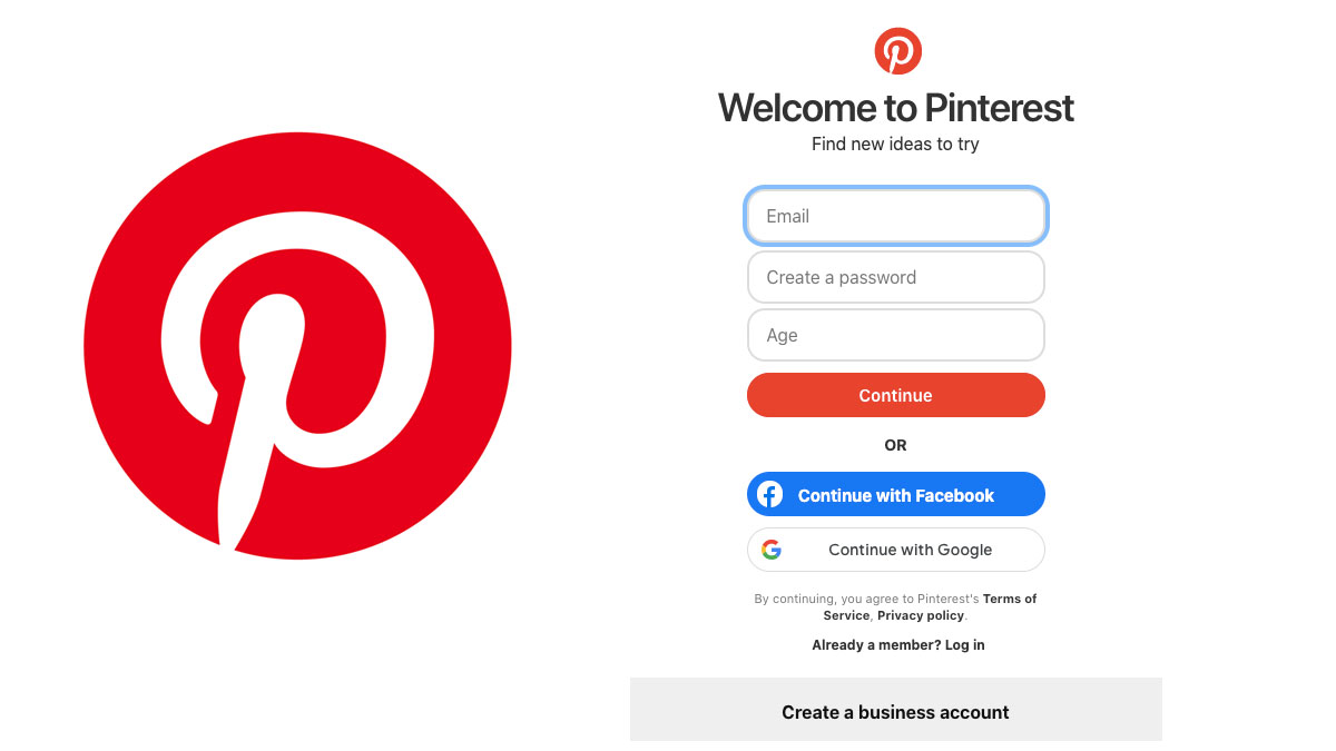 Pinterest Sign up - How to Sign up and Create a Pinterest Account