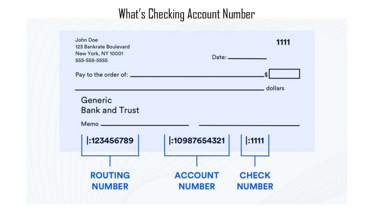 What’s Checking Account Number