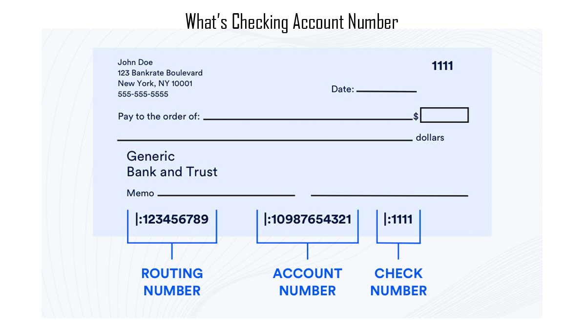 What’s Checking Account Number