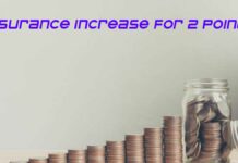 Insurance Increase For 2 Points