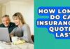How Long is Insurance Quote Valid For