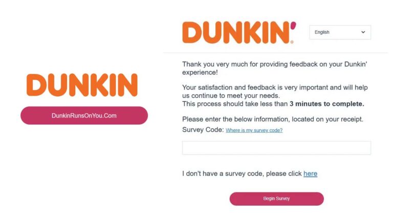 Dunkinrunsonyou.com Survey – Get a Dunkinrunsonyou Coupon Code