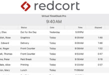 Redcort Time Card