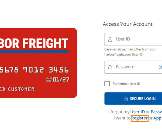 Harbor Freight Credit Card Login